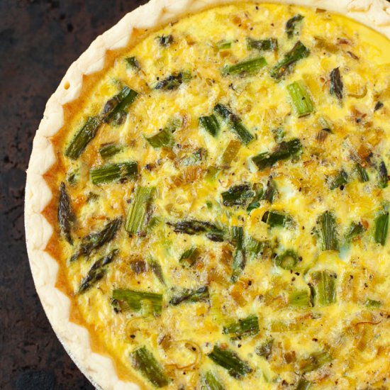 Asparagus and Leek Quiche