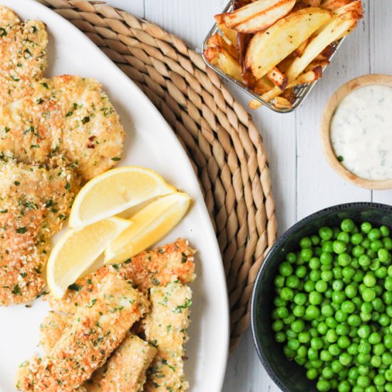 Quinoa Lemon and Herb Crumbed Fish