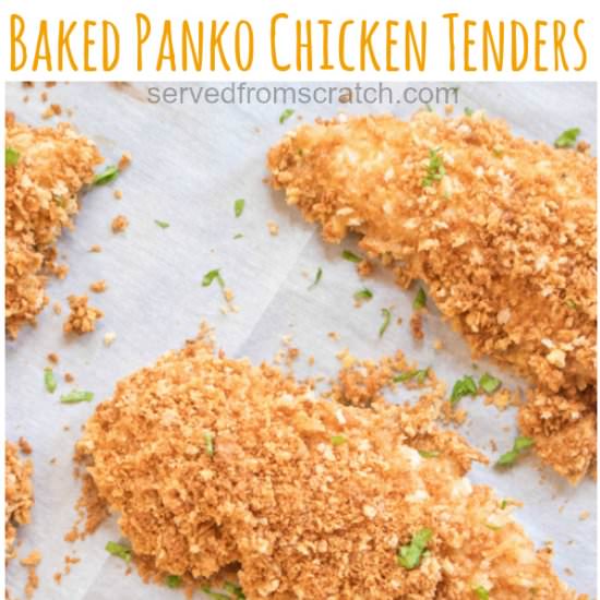 Baked Panko Chicken Tenders