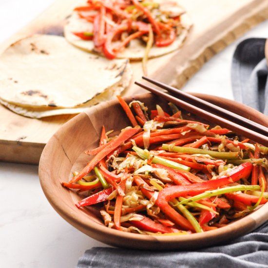 Vegan MOO SHU VEGETABLES