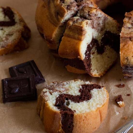 Marble bundt cake