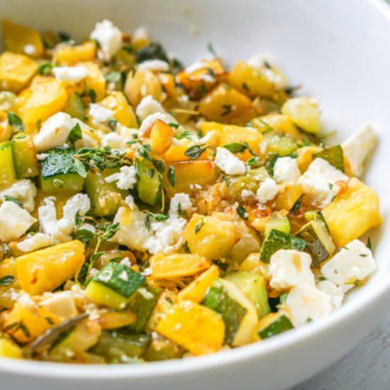 Low Carb Feta & Zucchini Side Dish