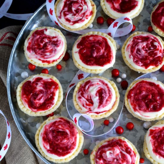 Red Berry Swirl Tartlets