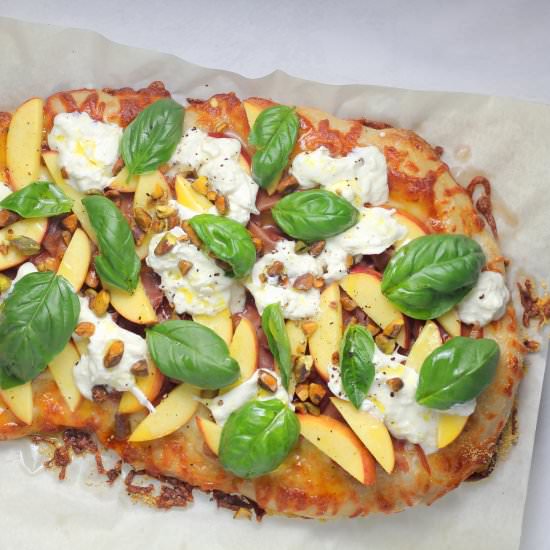 Peach Prosciutto Pizza