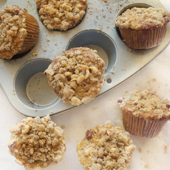 Nutella Cheesecake Banana Muffins