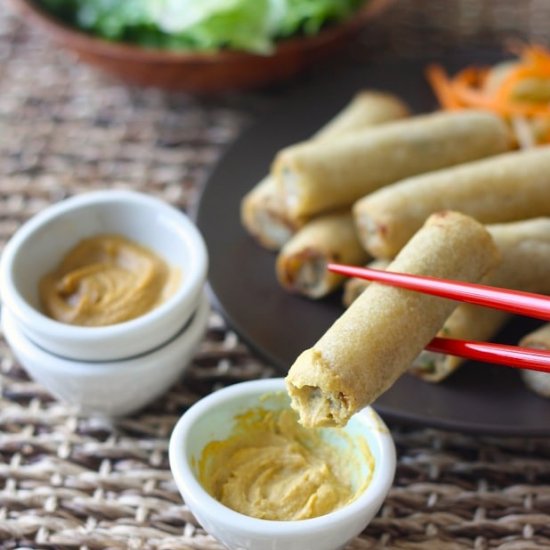 Mushroom Spring Rolls