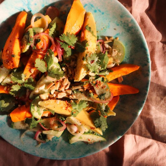 Mango and Cucumber Slaw