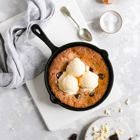 Chocolate Chip Skillet Cookie