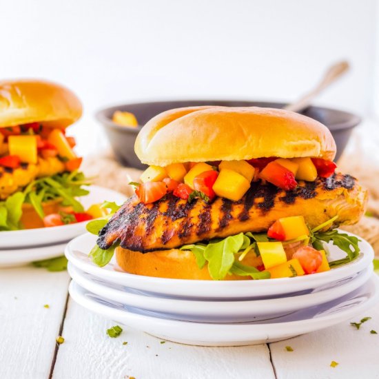 Asian Fusion Chicken Burger