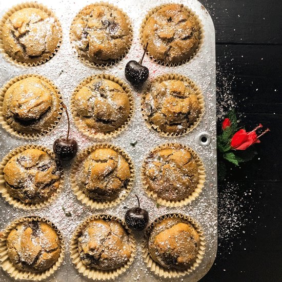 Grain Free Cherry Muffins