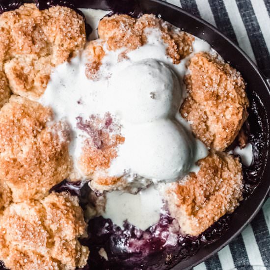 Peach Blueberry Cobbler