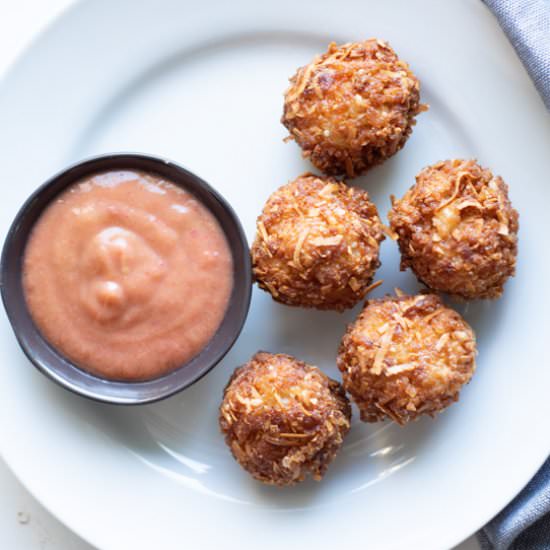 Coconut Fried Rice Balls