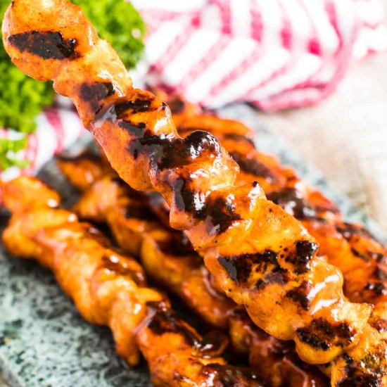 BBQ Chicken Kabobs