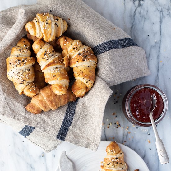 Everything bagel Croissants