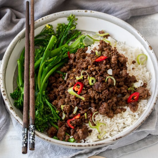 Crispy Asian Chilli Beef Mince