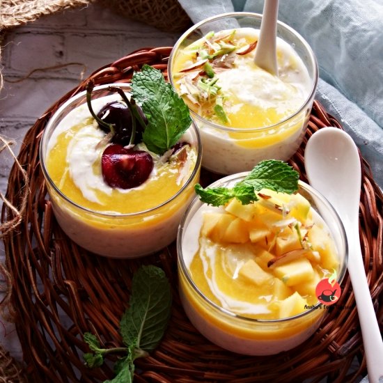 Overnight Oats with Mangoes