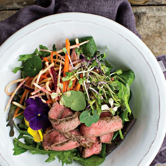 Warm Steak Salad With Horseradish