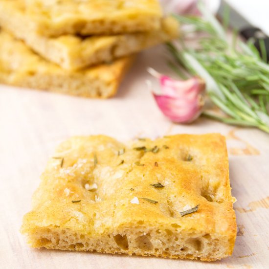 1-HOUR no-knead Italian focaccia