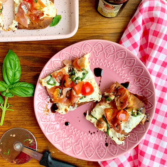 Prosciutto and Caprese Flatbread