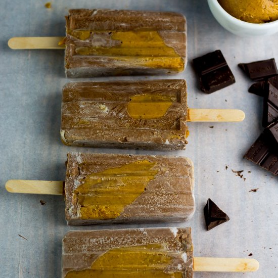 Keto PB and Chocolate Fudgesicles