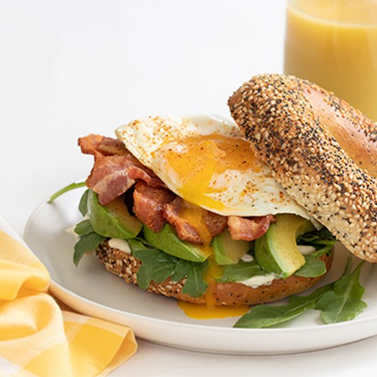 Bacon Egg Avocado Breakfast Sandwic