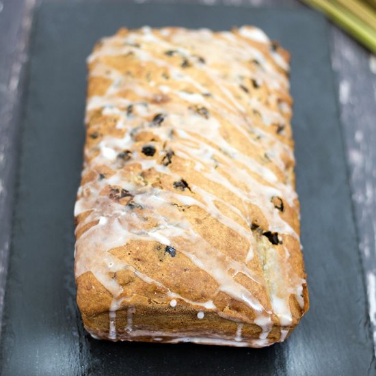 Rhubarb tea loaf