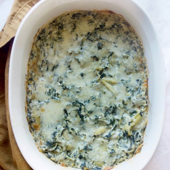 hot spinach & artichoke dip