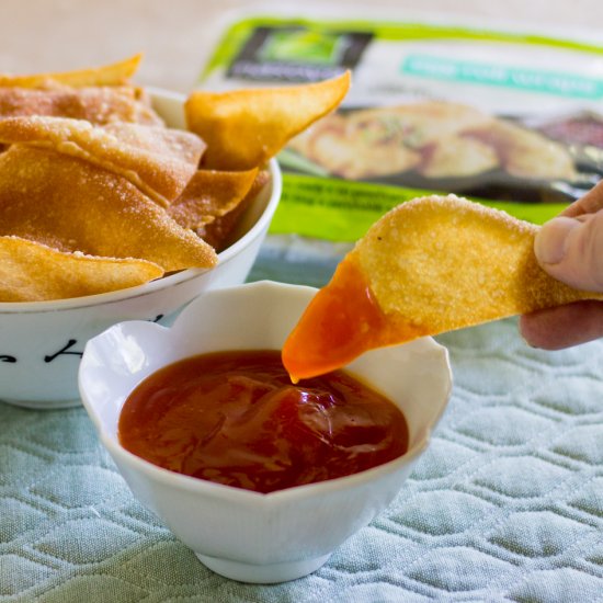 Fried Egg Roll Chips