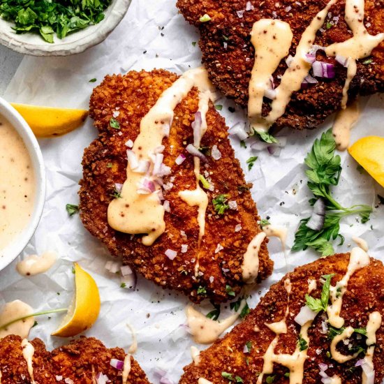 Pretzel Crusted Chicken