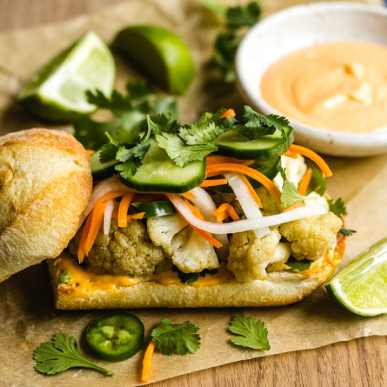 Spicy Cauliflower Banh Mi