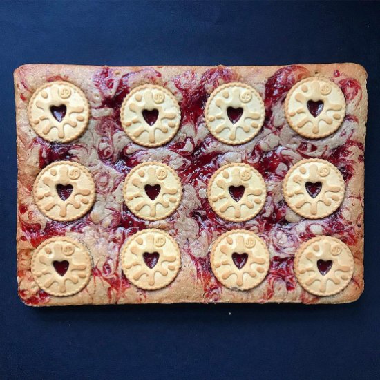 Jammie Dodger Blondies