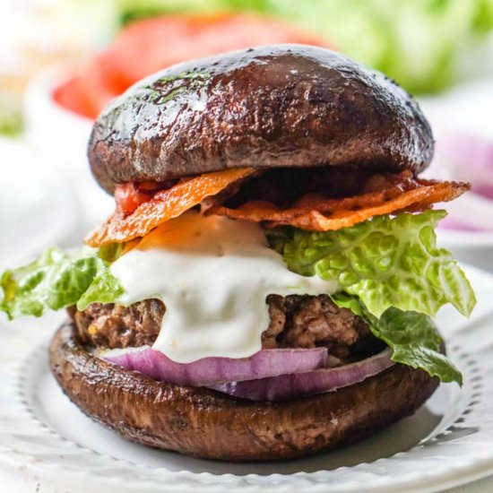 Bacon Blue Cheese Keto Burger