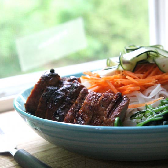 Grilled Pork Rice Noodle Bowls