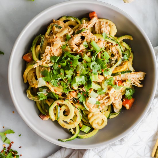 Pad Thai with Zucchini Noodles