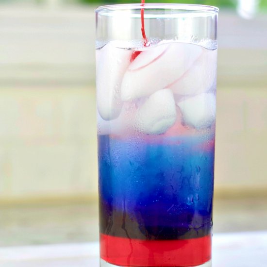 Red White and Blue Vodka Drink