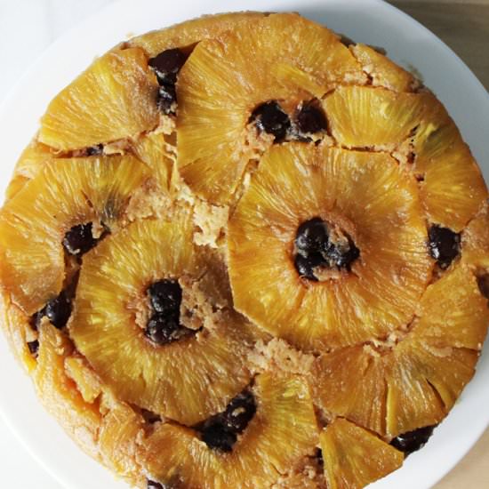 Boozy Pineapple Upside Down Cake