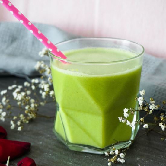 Easy Melon Oat Smoothie