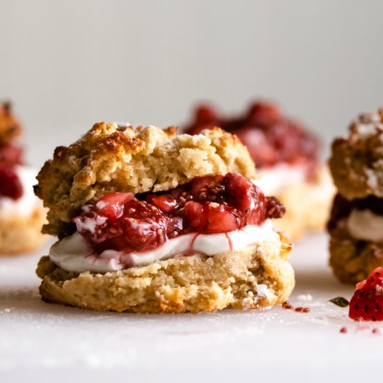 Greek Yogurt Berry Shortcakes