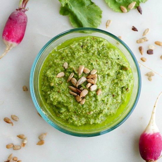 Radish Green Pesto