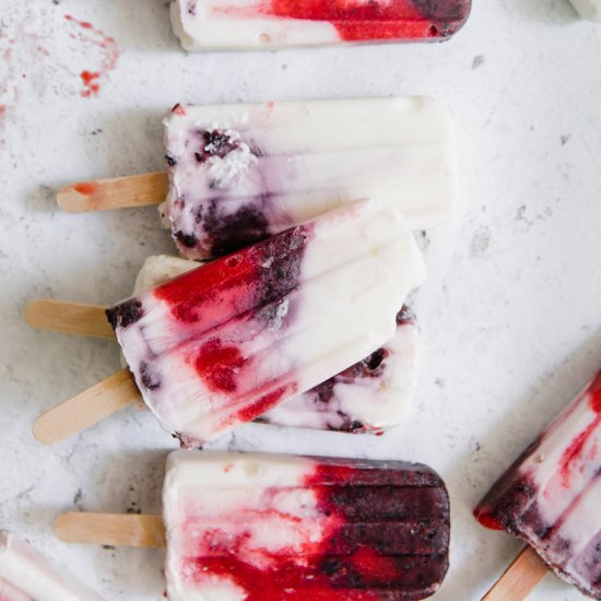 Red, White, and Blue Popsicles