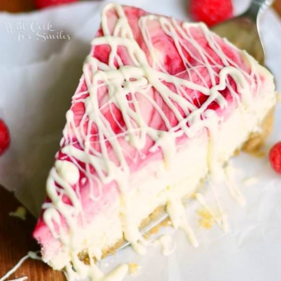 White Chocolate Raspberry Cheesecak