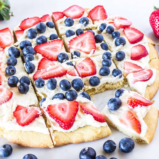 Fruit Pizza For the Fourth of July