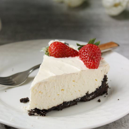 No Bake Cheesecake w/ Oreo Crust