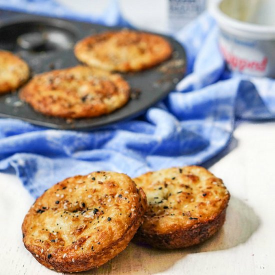 Keto Everything Pretzel Bagels