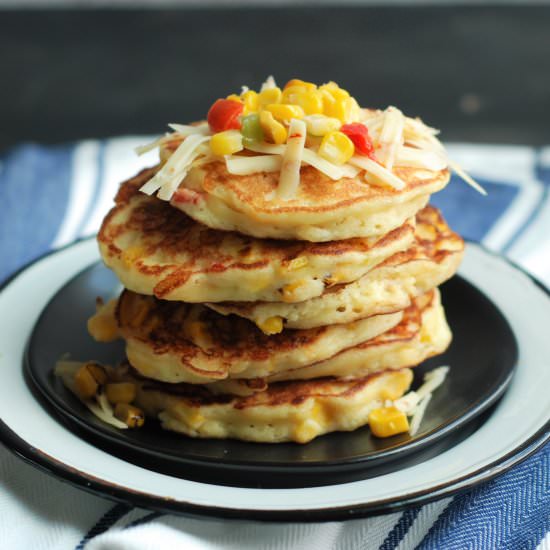 Ricotta Cheddar Corn Cakes