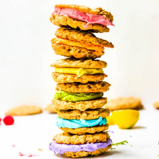 Oatmeal cookie sandwiches