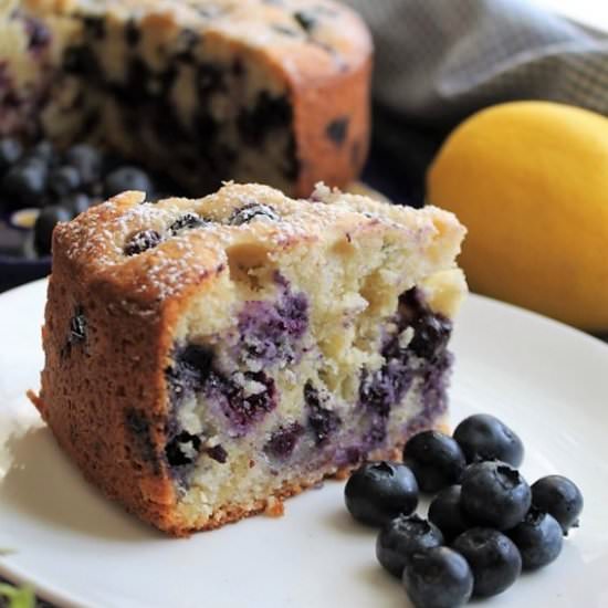 Blueberry Lemon Ricotta Tea Cake