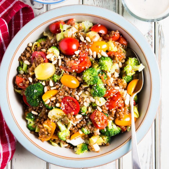 Wheat Berry Summer Salad