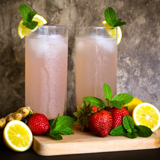 Strawberry – Ginger Lemonade