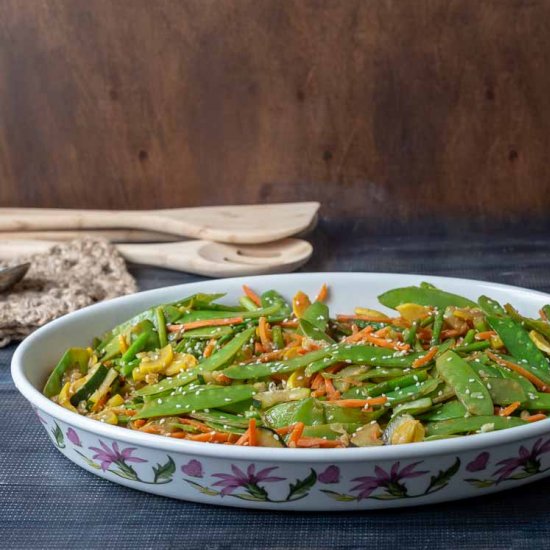 Sesame Ginger Vegetable Stir Fry